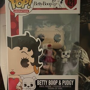 Funko Betty Boop & Pudgy Vinyl Figure - Black, White, Red
